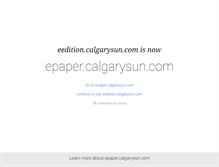 Tablet Screenshot of eedition.calgarysun.com